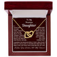Daughter, If I Could Give You One Thing, Interlocking Hearts Necklace, Holiday