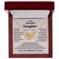 Daughter, Someday When The Pages Of My Life End, Interlocking Hearts Necklace, Holiday