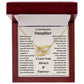 Daughter, Wherever Your Journey In Life Takes You, Interlocking Hearts Necklace, Holiday