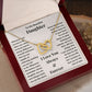 Daughter, Wherever Your Journey In Life Takes You, Interlocking Hearts Necklace, Holiday