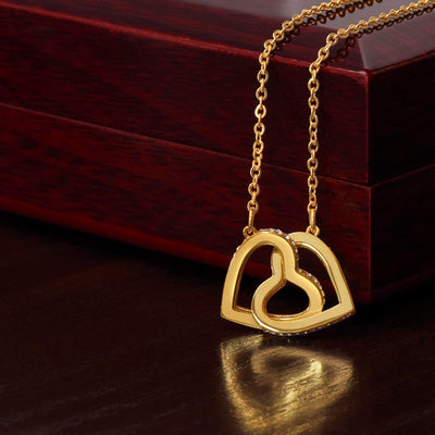 Daughter Gift, Interlocking Hearts Necklace