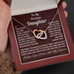 Daughter, If I Could Give You One Thing, Interlocking Hearts Necklace, Holiday