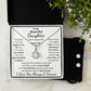 Daughter, I Squeezed This Necklace Really Tight, Eternal Hope Necklace & Earrings, Holiday