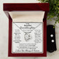 Granddaughter, I Squeezed This Necklace Really Tight, Forever Love Necklace & Earrings, Holiday