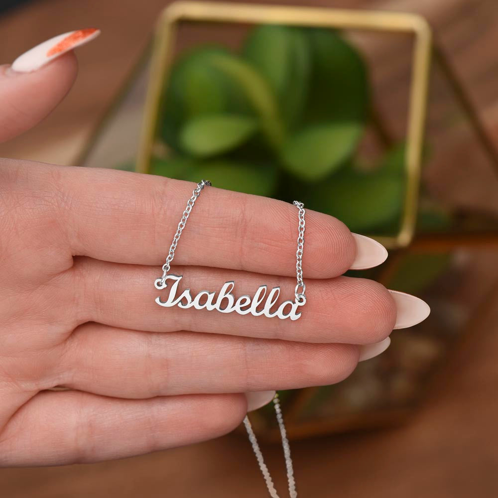 Daughter, Beautiful Young Woman, Name Necklace, Holiday