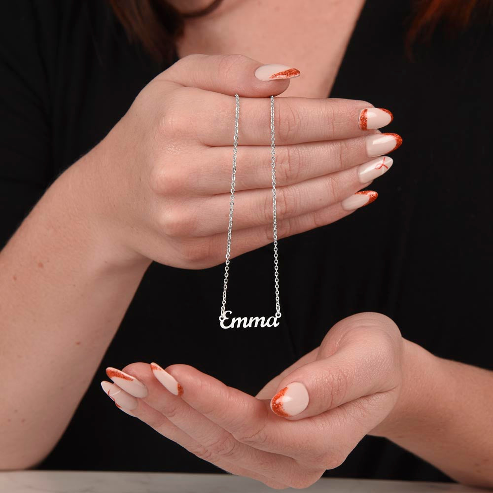 Daughter, Beautiful Young Woman, Name Necklace, Holiday