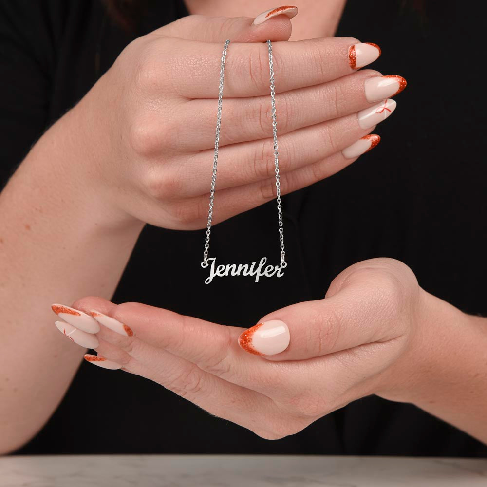 Daughter, Beautiful Young Woman, Name Necklace, Holiday