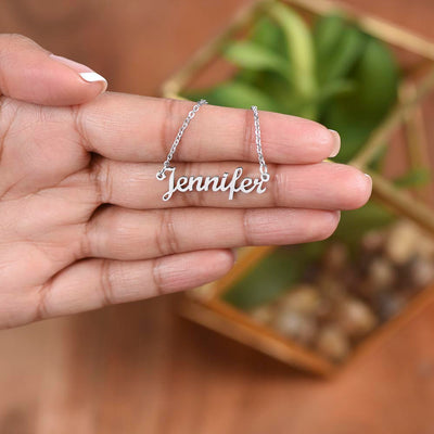 Daughter, Beautiful Young Woman, Name Necklace, Holiday