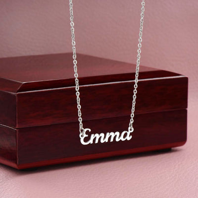 Daughter, Believe In Yourself, Name Necklace, Holiday