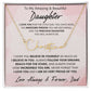 Daughter from Dad, Signature Name Necklace, Birthday, Swt16, Graduation, Bat Mitzvah, Easter, Communion, Confirmation, Holiday