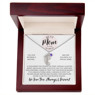 Mom Gift, Engraved Baby Feet Necklace