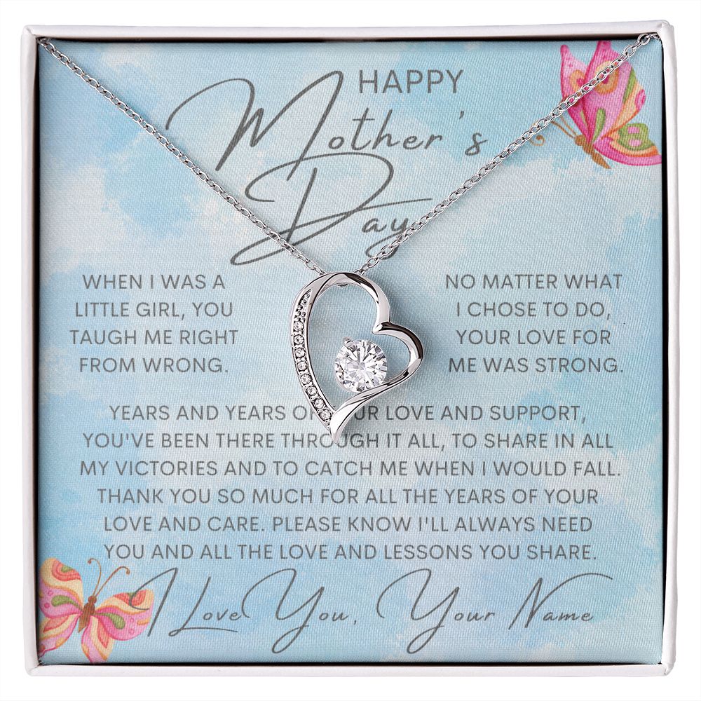 Mom Gift, Forever Love Necklace