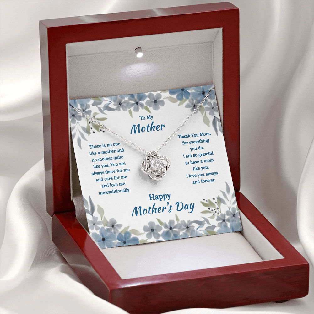 Mom, Mother's Day, Love Knot Necklace